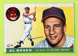 1955 Topps Al Rosen UER Cleveland Indians All Star World Series Champion - Picture 1 of 2