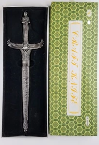 14” Kris Blade Dagger Double Edge Sharp Metal Scabbard Pharaoh Egyptian Mummy - Picture 1 of 7