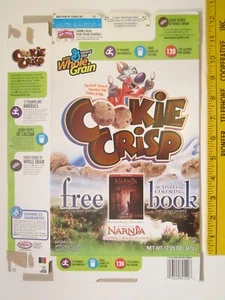 Caja de cereales vacía General Mills 2006 galleta crujiente Narnia Z6B14 - Imagen 1 de 2