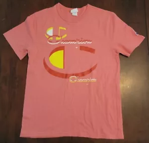 VINTAGE Herren Champion Shirt rosa/koralle Gr. XL - Bild 1 von 5