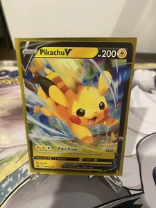 Pokémon TCG Pikachu V SWSH Black Star Promos SWSH285 Holo Promo - Picture 1 of 1