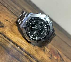 Tag Heuer Aquaracer CAF1010 Chronograph Mens Watch Digital/analog - Picture 1 of 9