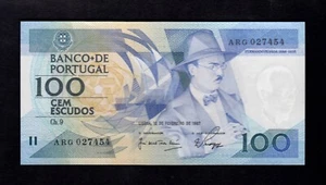 F.C. PORTUGAL , 100 ESCUDOS 1987 , S/C- ( AUNC ) , P.179b . - Imagen 1 de 2