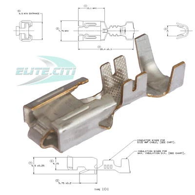 DELPHI PACKARD (PED) 15x Delphi 46 Amps Female 12-10 Ga, Sealed Metri-Pack Terminals, 630 Series