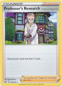 4x Pokemon TCG Sword and Shield 178/202 Professor's Research Trainer - Picture 1 of 1