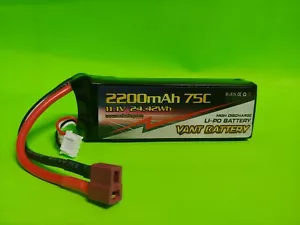 Batteria Lipo VANT 3S 11.1V 2200mAh 75C con spina Deans 3 celle GENS ACE TURNIGY - Foto 1 di 1