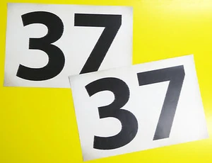 MINI COOPER 'WORN LOOK' MONTE CARLO Paddy Hopkirk style '37' RALLY RACE NUMBERS - Picture 1 of 3