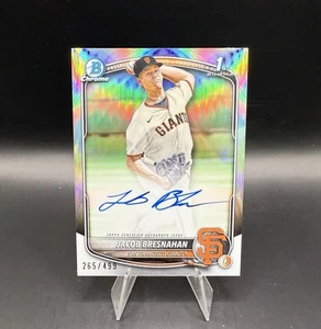 Jacob Bresnahan 2025 Bowman Chrome 1st - Refractor AUTO /499 RC - #CPA-JBR - Picture 1 of 2