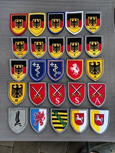 25 x VERBANDSABZEICHEN BUNDESWEHR BW KONVOLUT WBK LOGISTIKKOMMANDO GEFECHTSÜBUNG - Bild 1 von 3