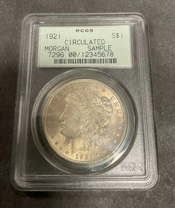 1921 P Morgan Silver Dollar PCGS OGH Sample Holder - FREE SHIPPING! G1618 - Picture 1 of 5