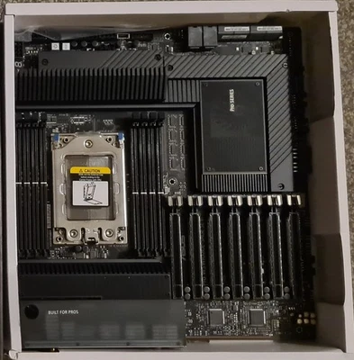 ASUS WRX80E-SAGE SE WiFi Socket SP3 AMD WRX80 DDR4 Extended ATX Motherboard #3 - Image 1 of 4