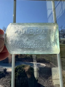 Botella de colección abierta Pontil Osgood's India Cholacogue Nueva York - Imagen 1 de 8