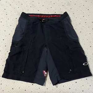 Vintage 2000s Oakley Software Lined MTB Padded Mountain Bike Shorts L Cargo y2k - Picture 1 of 10