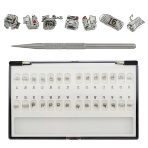 Brackets autoligables de ortodoncia dental Damon Q Braces 022 MBT 3 ganchos con tubos - Imagen 1 de 12