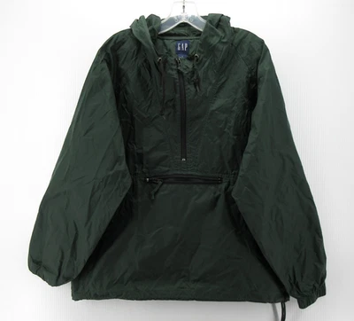 VINTAGE Gap Jacket Men Small Green Anorak 1/4 Zip Windbreaker Hoodie 90s Y2K - Image 1 of 4