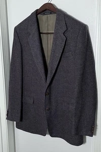 Cappotto sportivo blazer lana blu Avoca Wicklow Made in Ireland uomo 44L vintage 2Btn - Foto 1 di 9