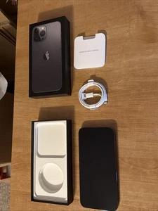 iPhone 13 Pro Max 256 GB Grafito A2484 Desbloqueado con Caja Cable Papeles - Imagen 1 de 5