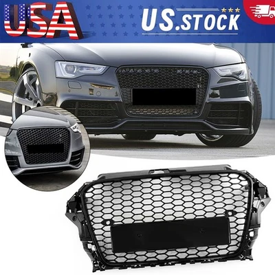 Parrilla de parachoques delantera deportiva estilo Honycomb RS3 para Audi A3 S3 2013-2016 8V Foto 1 de 4