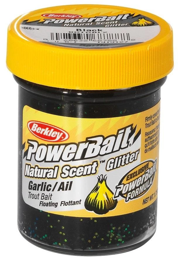 Powerbait Dough Natural Scent Garlic Black Troutbait Forellenteig - Bild 1 von 1