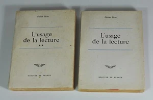 PICON Gaëtan "L'usage de la lecture I et II" Mercure de France, 1960-61. Envois. - Foto 1 di 6