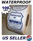 100 Brinks Home Security Window Warning Sticker Lot