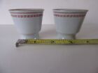 (2) RARE SPODE SAKE OR EGG CUPS  1 7/8 ins tall TRADE WINDS RED