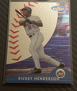 2000 Topps Finest Rickey Henderson #208 New York Mets