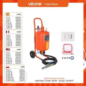 5/10/20 Gallon Sand Blaster 60-110 PSI Air Sandblaster with Oil-Water Separator - Picture 1 of 12