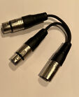 Gls Audio 6?  Y Cable Cords Xlr-M To (2) Xlr-F
