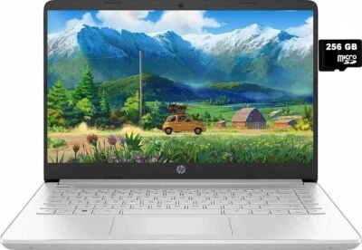 Mais Novo Notebook HP 14" HD, AMD 2-Core Athlon Prata, 4GB RAM 320GB (64+256) Win11 - Imagem 1 de 4
