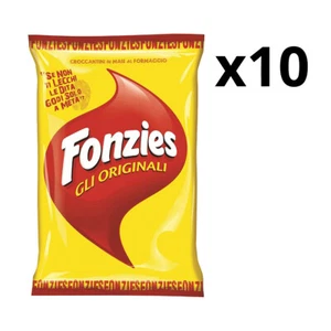 Fonzies Corn Cheese Crisps 10 x 100g Bags Original Italian Puffed Corn Snack - Picture 1 of 12