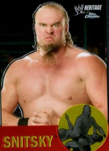 Tarjeta de lucha libre Topps Heritage II 2007 cromada WWE #52 Snitsky - Imagen 1 de 2