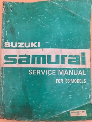 Suzuki Samurai 1988 manual de servicio de taller Foto 1 de 4