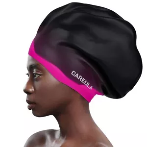 Extra Large Swim Cap for Long Hair Women Men Youth - Waterproof Silicone Swim... - Picture 1 of 7