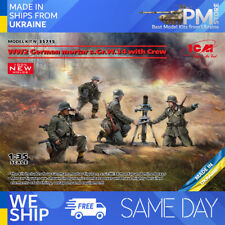 ICM 35715 - 1/35 - WW2 German mortar GrW 34 with Crew (mortar and 4 figures)