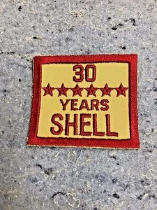 SHELL OIL GAS MITARBEITER DIENSTJAHRE PATCH NOS EMBLEM'S 30 JAHRE DIENST - Bild 1 von 1