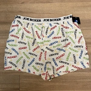 NWT Vintage Joe Boxer Boxers “Please And Thank You” Mens Large 100% Cotton 2002 - Picture 1 of 7