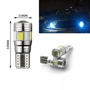 T10 6-SMD 5630 LED 8000K Ice Blue W5W 501 CANBUS Side Reverse Bulbs - Picture 1 of 6