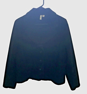 Blazer St John Bay para mujer talla PXL negro pana chaqueta botones elásticos Foto 1 de 3