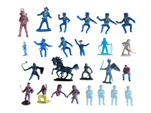 Vintage Figuren Mix 25x W. Germany / Cowboys Ritter Soldaten / 3–7 cm - Bild 1 von 8
