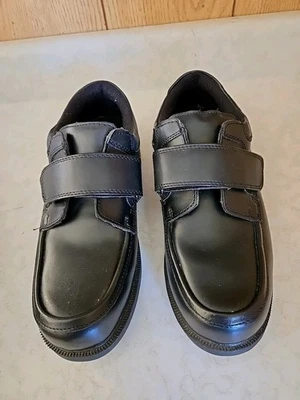 Dr Scholls Men's Size 8.5D Black Leather EZ-Strap Slip On Dress Shoes  - Image 1 of 4