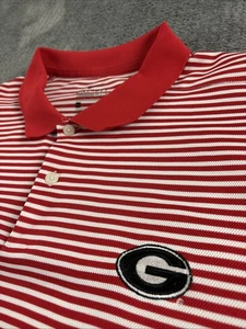 Georgia Bulldogs Polo Shirt Mens Extra Large Nike Dri-Fit Casual Stretch Swoosh - Picture 1 of 12