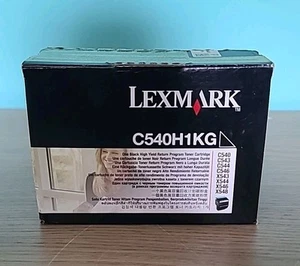 New Lexmark High Yield Toner Cartridge C540H1KG Black Ink Cartridge FAST SHIP - Picture 1 of 4