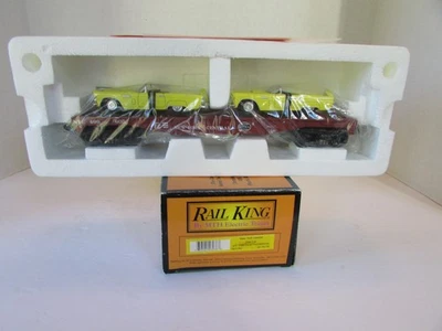 MTH 30-76119 New York Central Flat Car w/2 1956 Ford Thunderbirds  NIB  H1G - Image 1 of 3