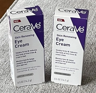 LOTE DE 2 cremas para ojos renovadoras de piel CeraVe 0,5 oz CADA UNA Foto 1 de 4