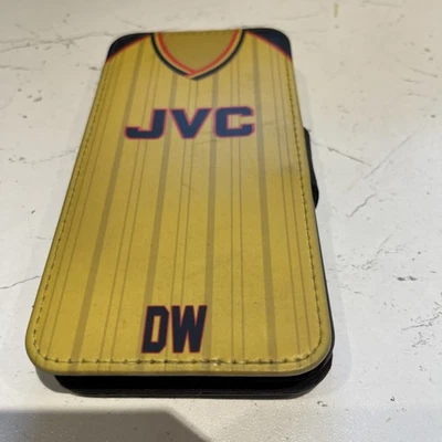 Personalised Arsenal iPhone Case DW Football Flip Phone Cover Mens Gift used  - Image 1 of 4