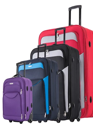 Large Suitcase & Medium Cabin Luggage Lightweight Suitcases Expandable Travel - Image 1 of 4