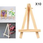 10pcs Portable Wood Table Tripod Display Easel For Artist Painting, Sketching,