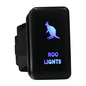 ROO LIGHTS 814B Push switch 12V LED blue ON/OFF For Toyota Tundra Tacoma HiAce - Imagen 1 de 1