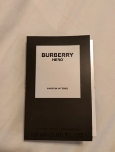 NEW BURBERRY HERO PARFUM INTENSE SPRAY SAMPLE TRAVEL SIZE .05 FL OZ 1.5 ML - Picture 1 of 3